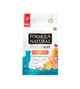 Ração Fórmula Natural Fresh Meat Gatos Castrados Salmão